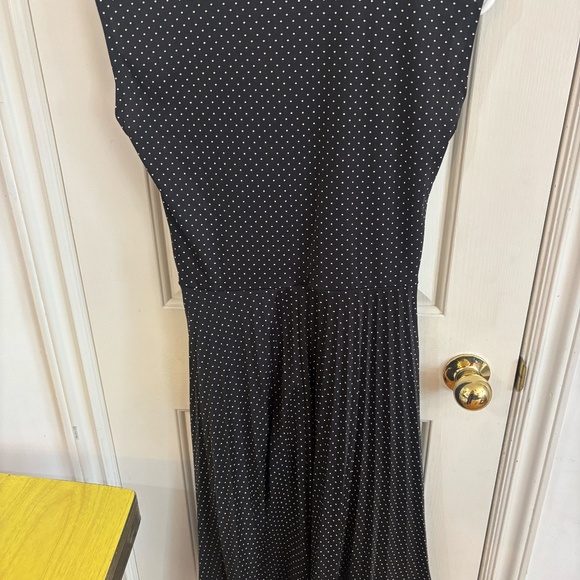 vintage wrap polka dot 80s dress * read measurements - Picture 3 of 10
